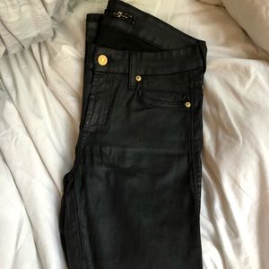NWOT wax coated 7 for all man kind moto pants